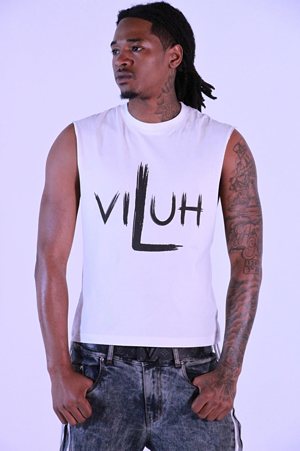 V Muscle Tee – Deep Cut Sleeveless Tank